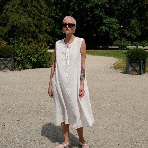 Black Cara Linenfox Dress - Picture 3 of 6